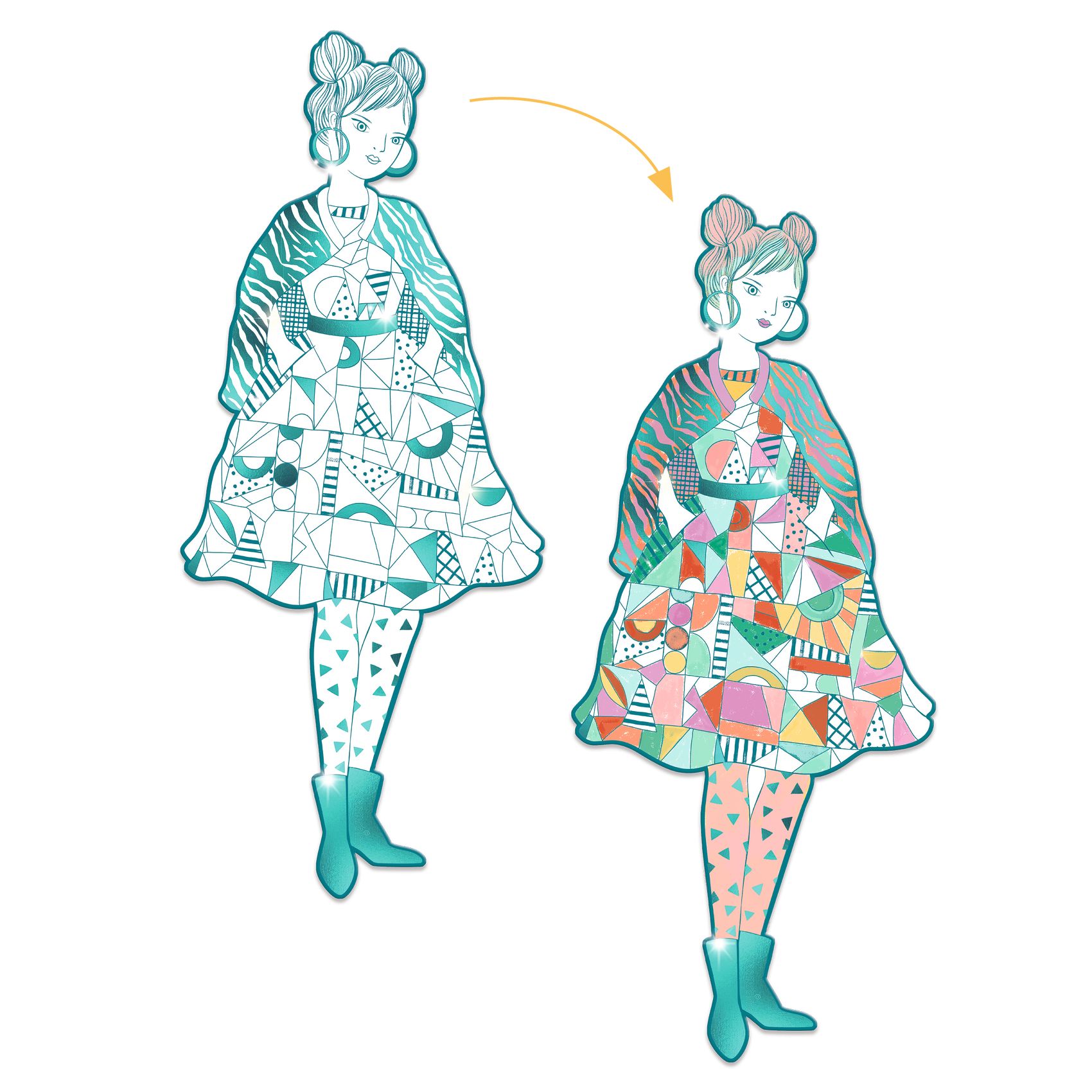 Színezés - Rebekka Divat - Rebekka and friends