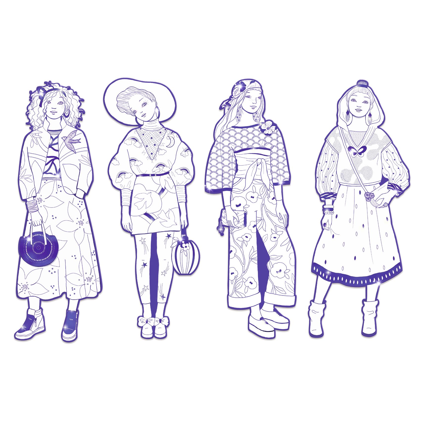 Színezés - Zaho Divat - Zaho and friends