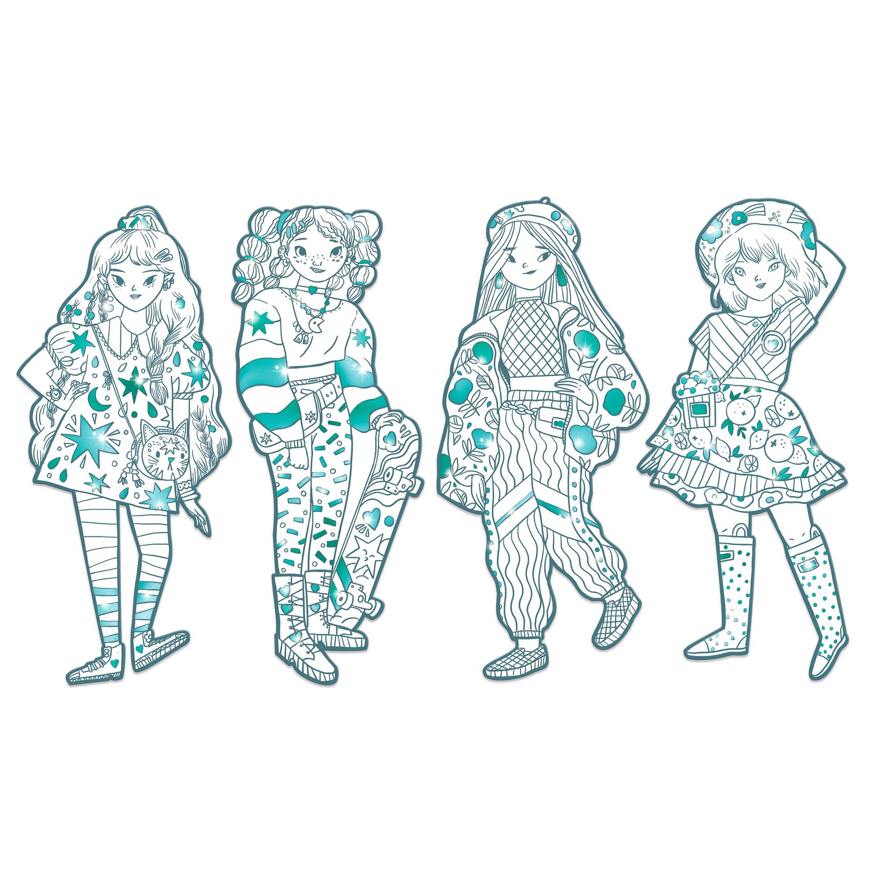 Színezés - Angéla Divat - Angèle and friends