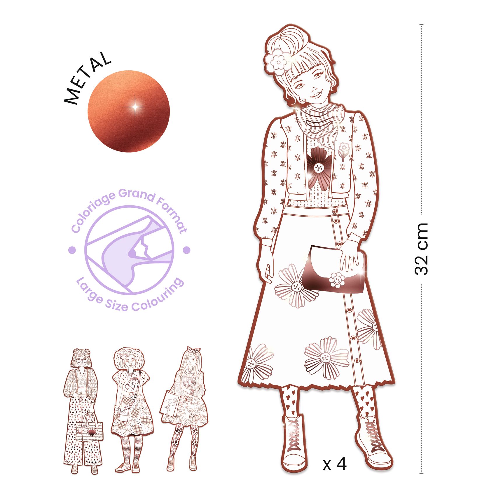 Színezés - Nina Divat - Nina and friends