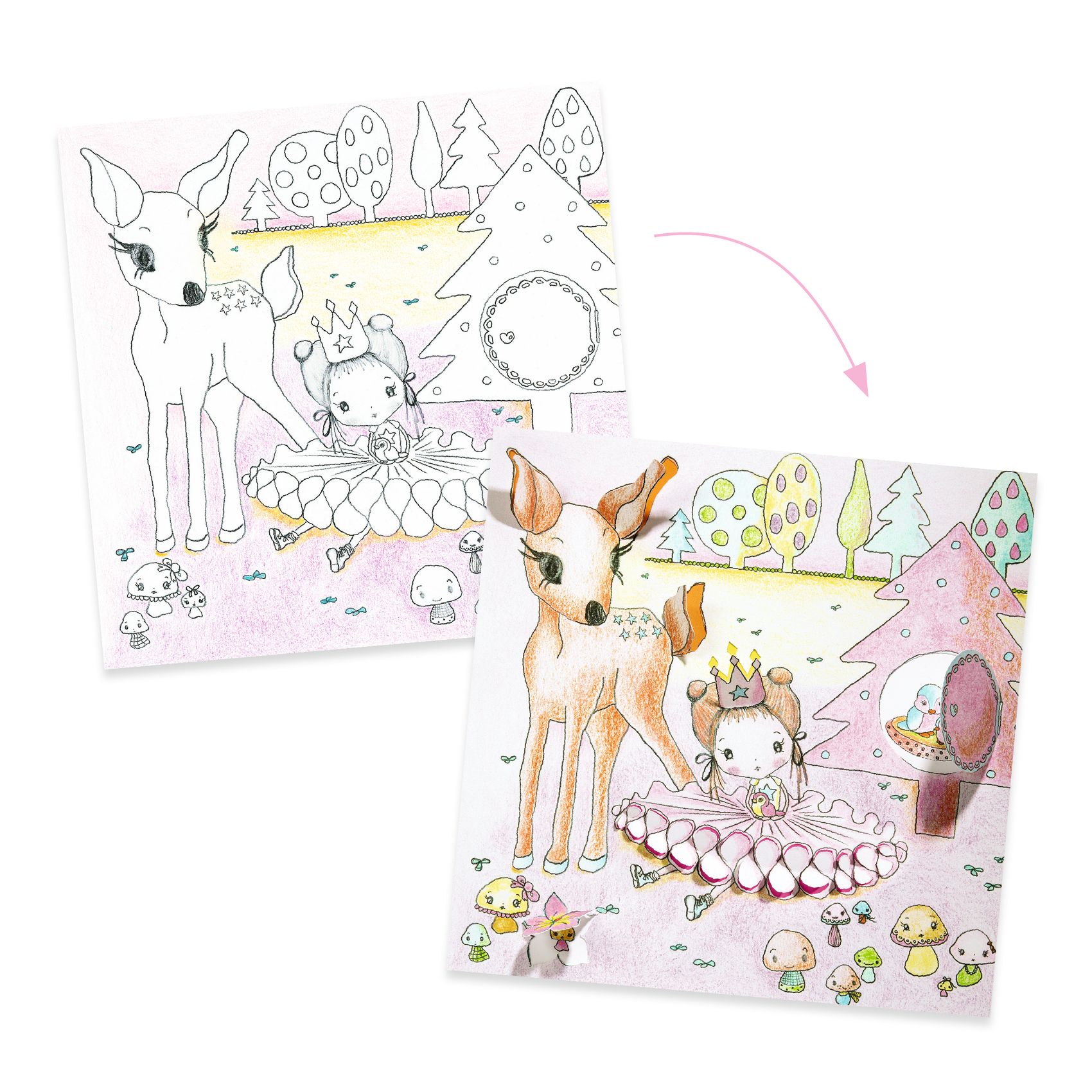 Meglepetés színezők - Pupi kis ajtói - Pupi's little doors