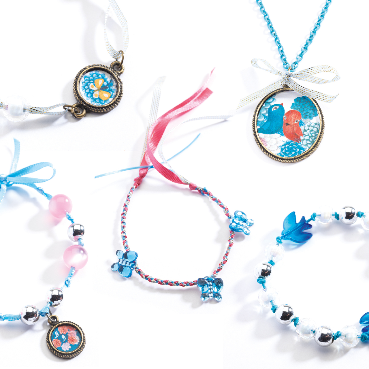 Ékszerkészító készlet - Gyöngyök és madarak - Pearls and birds