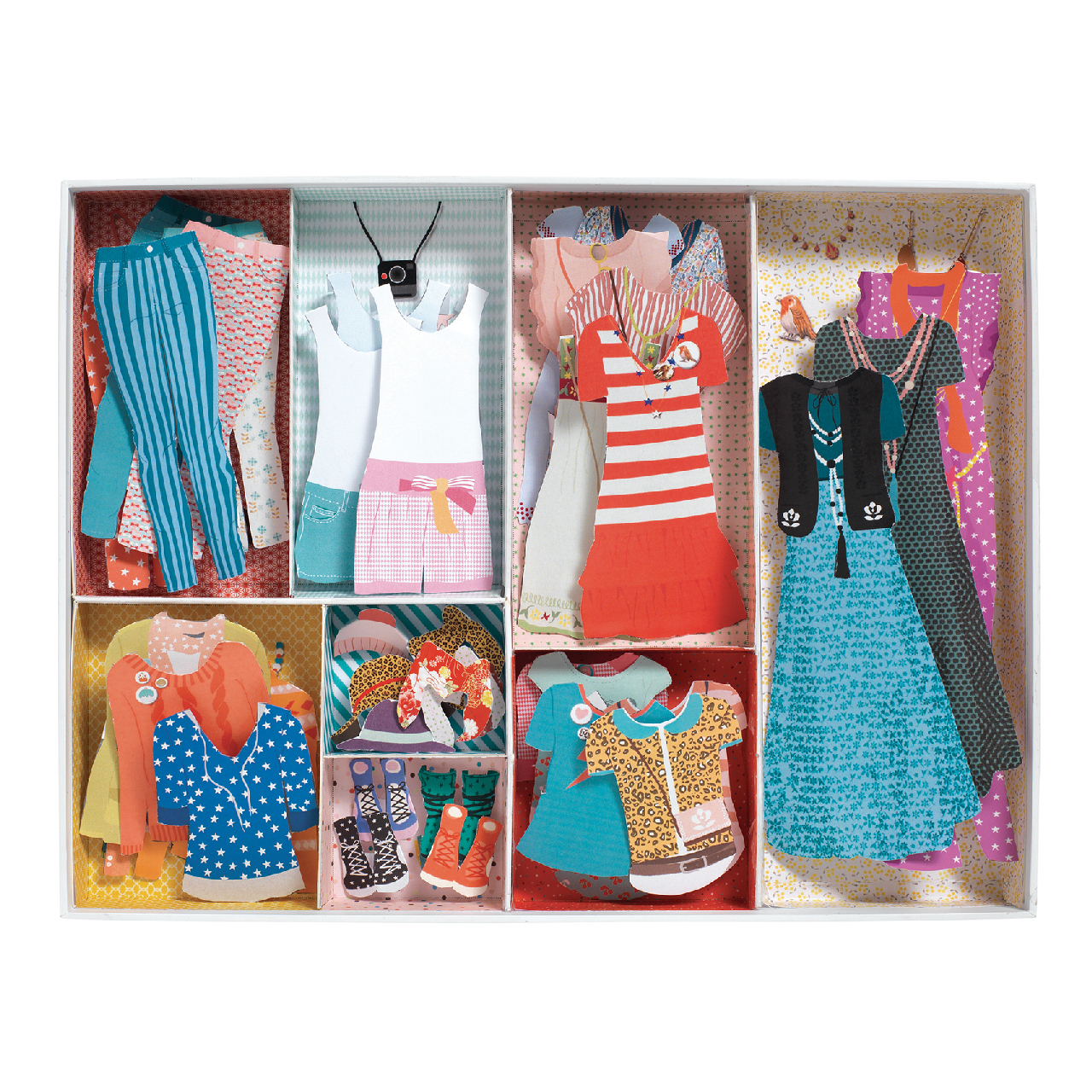 Papírbaba öltöztető - Hatalmas gardrób – One big dressing room 