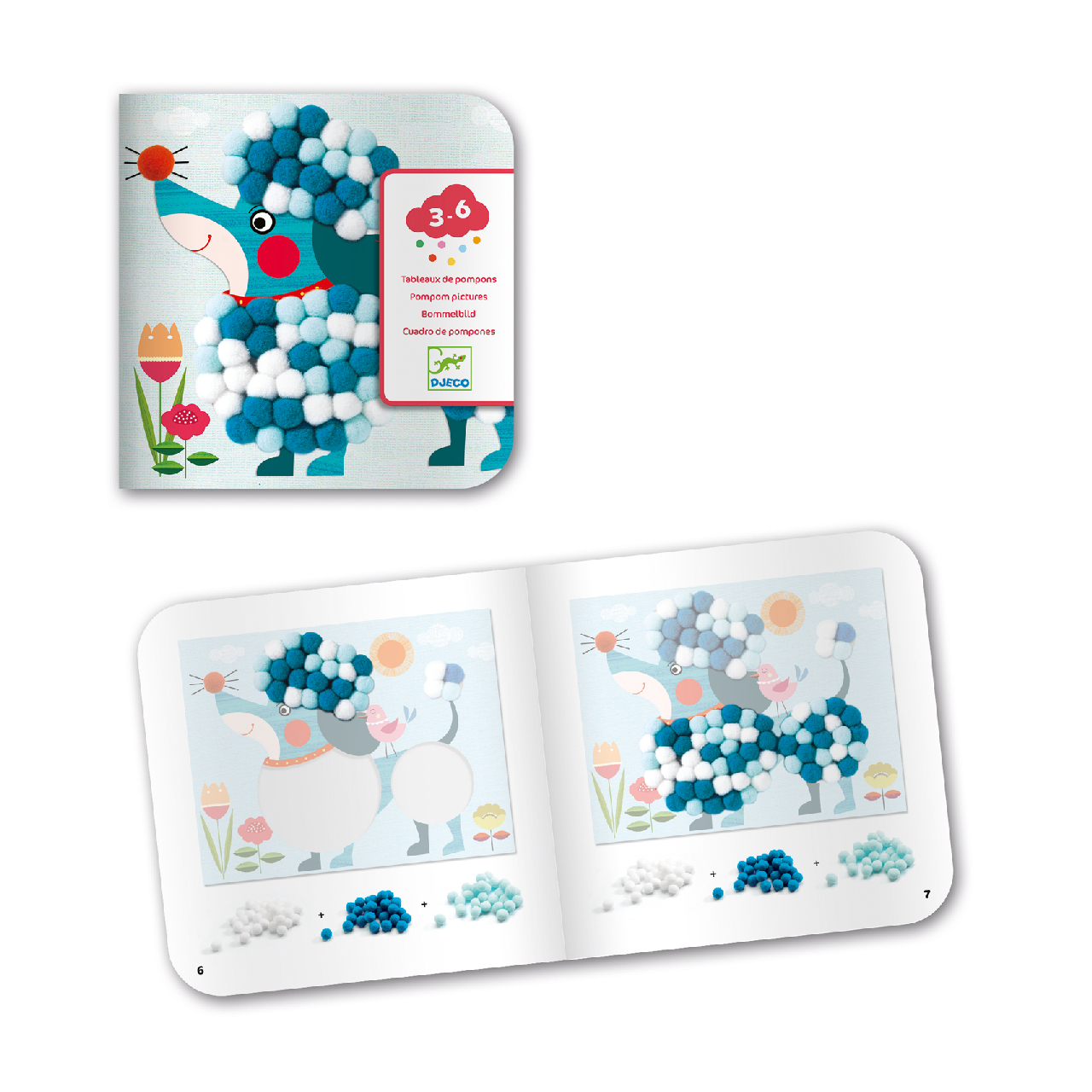 Pompom-kép készítés - Simogatni való kutyák - Dogs to stroke