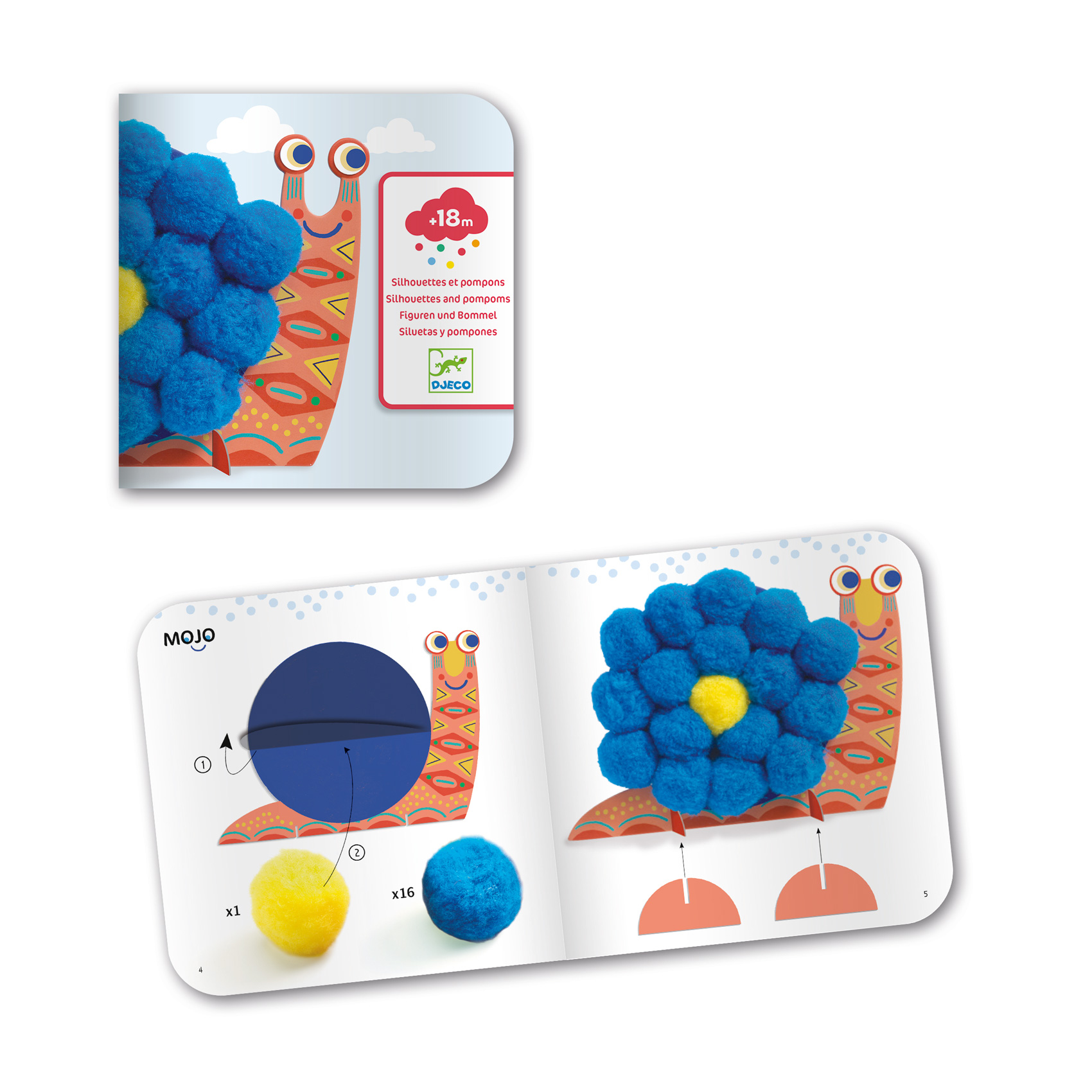 Pompom-kép készítés - Óriáspompomos állatok - Fluffy animals