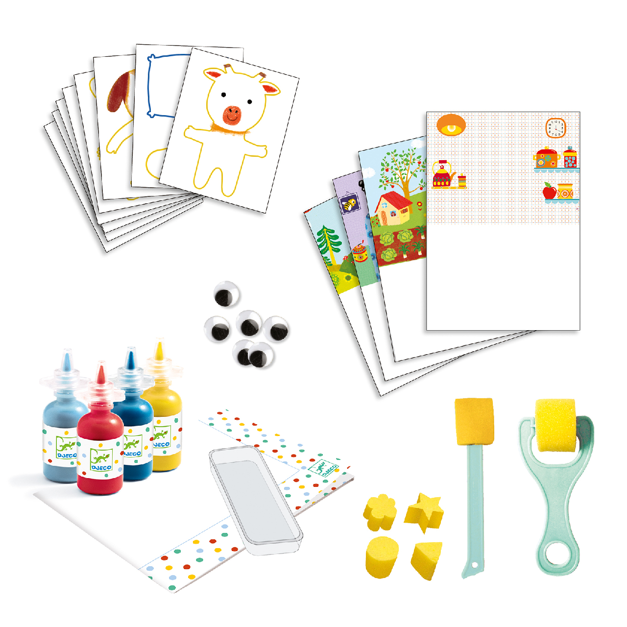 Szivacsfestő műhely - Spongya mackó - Sponge painting