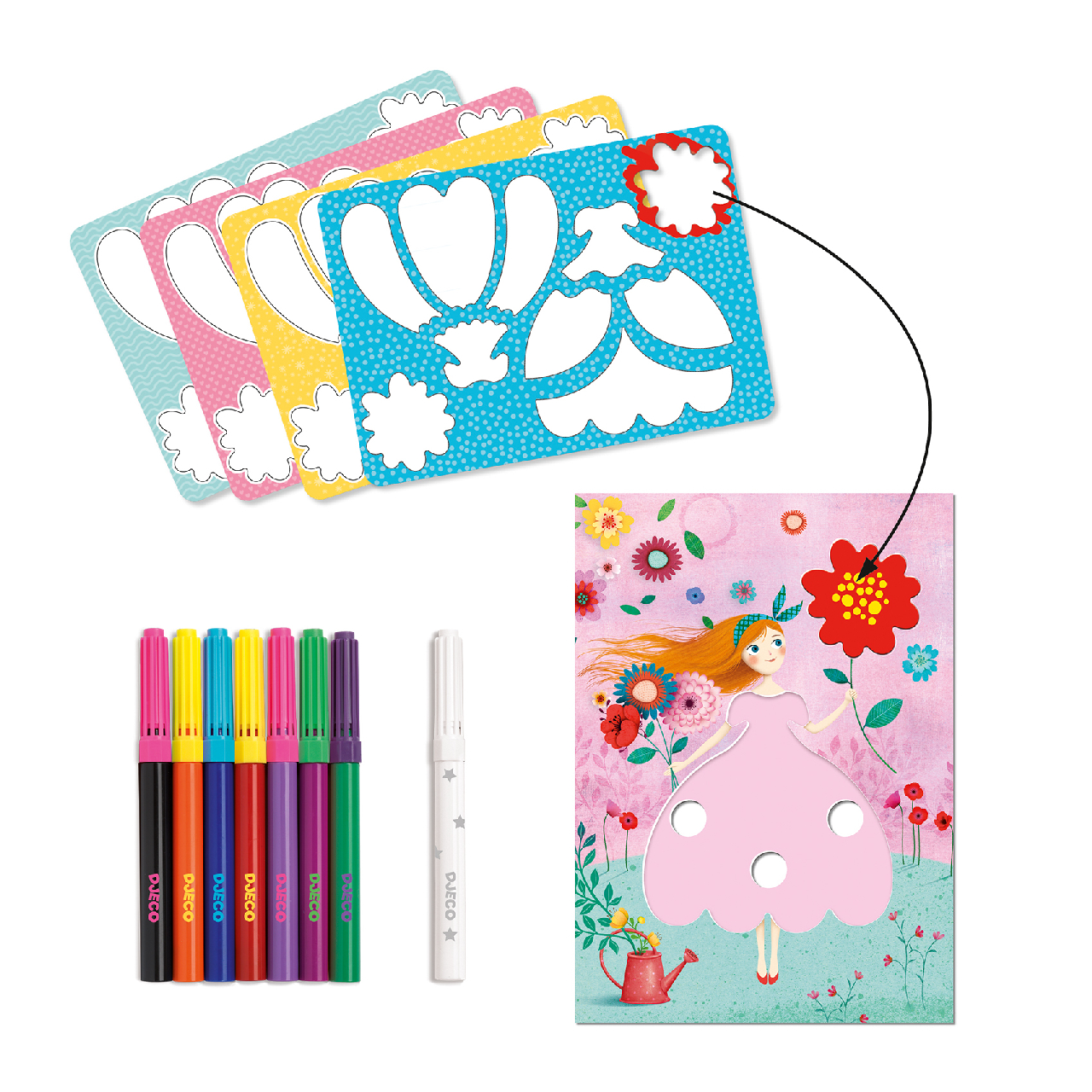 Színezés és mintakészítés varázsfilccel - Méri szép ruhái - Marie's pretty dresses