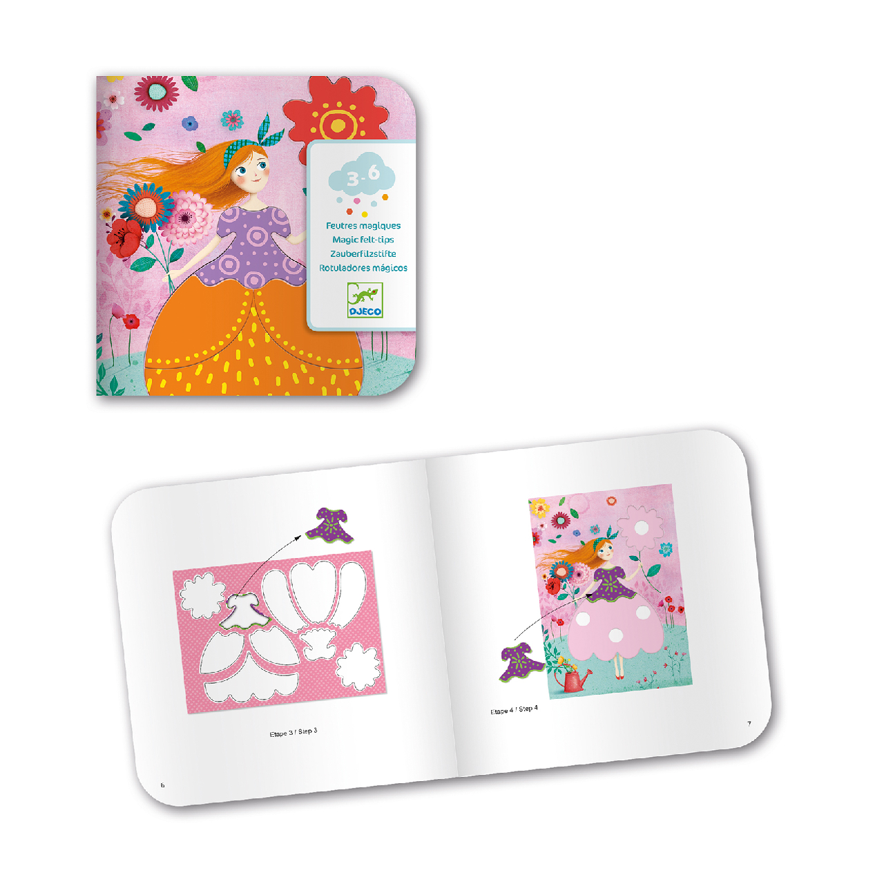 Színezés és mintakészítés varázsfilccel - Méri szép ruhái - Marie's pretty dresses