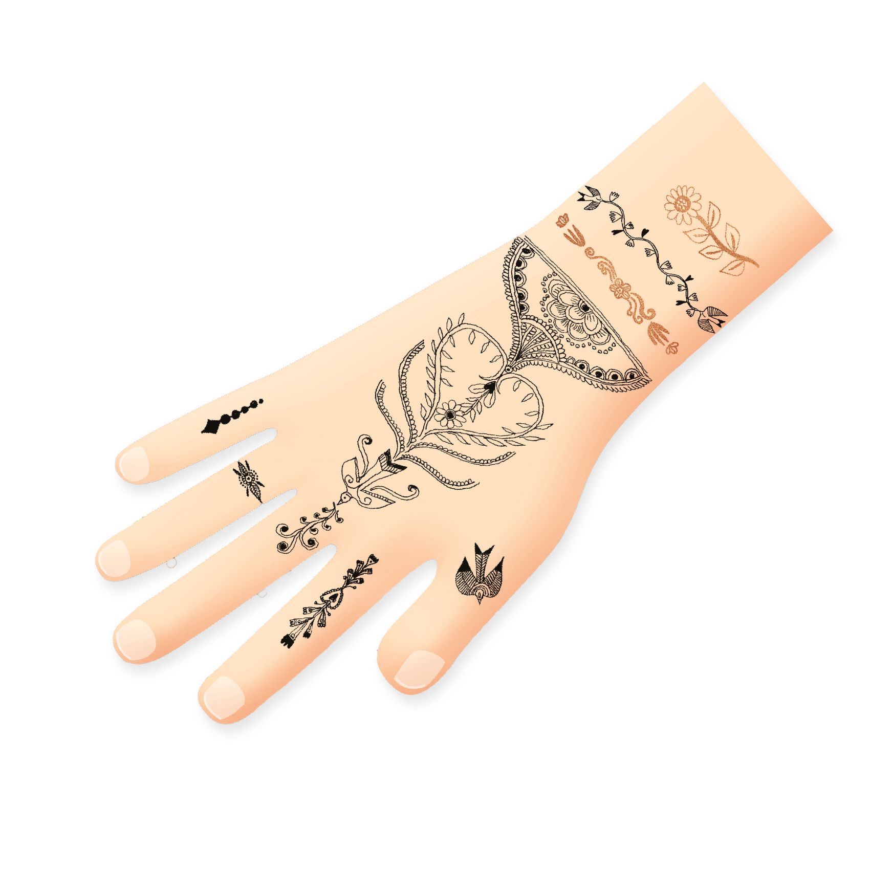 Tetováló matricák - Keleti szellő - Oriental breeze