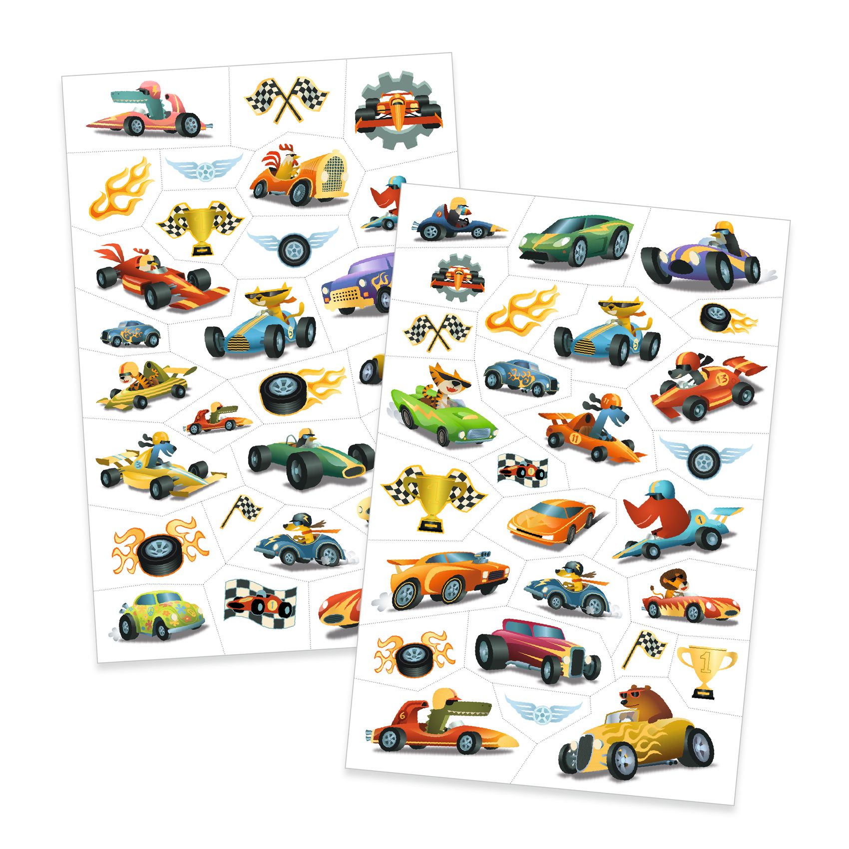 Tetováló matricák - Versenyautók - Speedsters