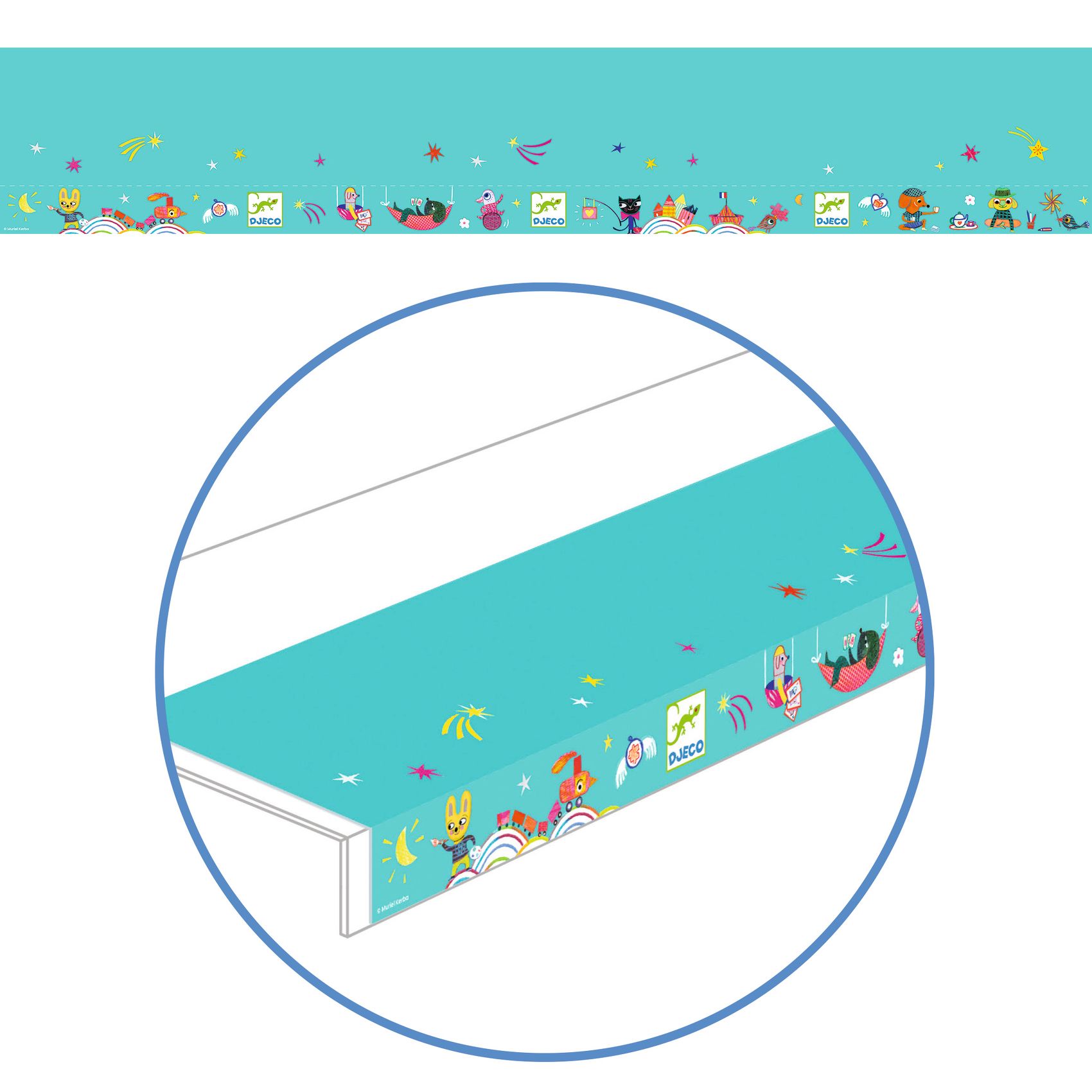 Display - Shelf talker in strip PVC - Djeco 1m