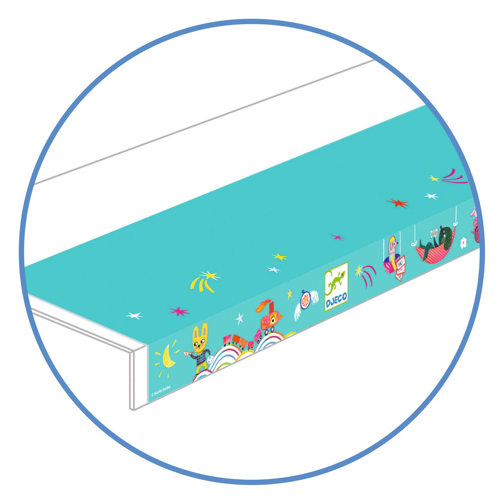 Display - Shelf talker in strip PVC - Djeco 1m