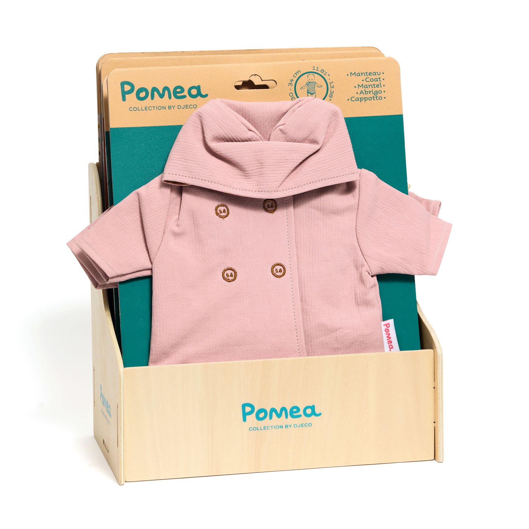 Display - POMEA Clothing display - wood