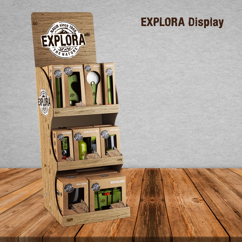 EXPLORA FELTÖLTÖTT DISPLAY