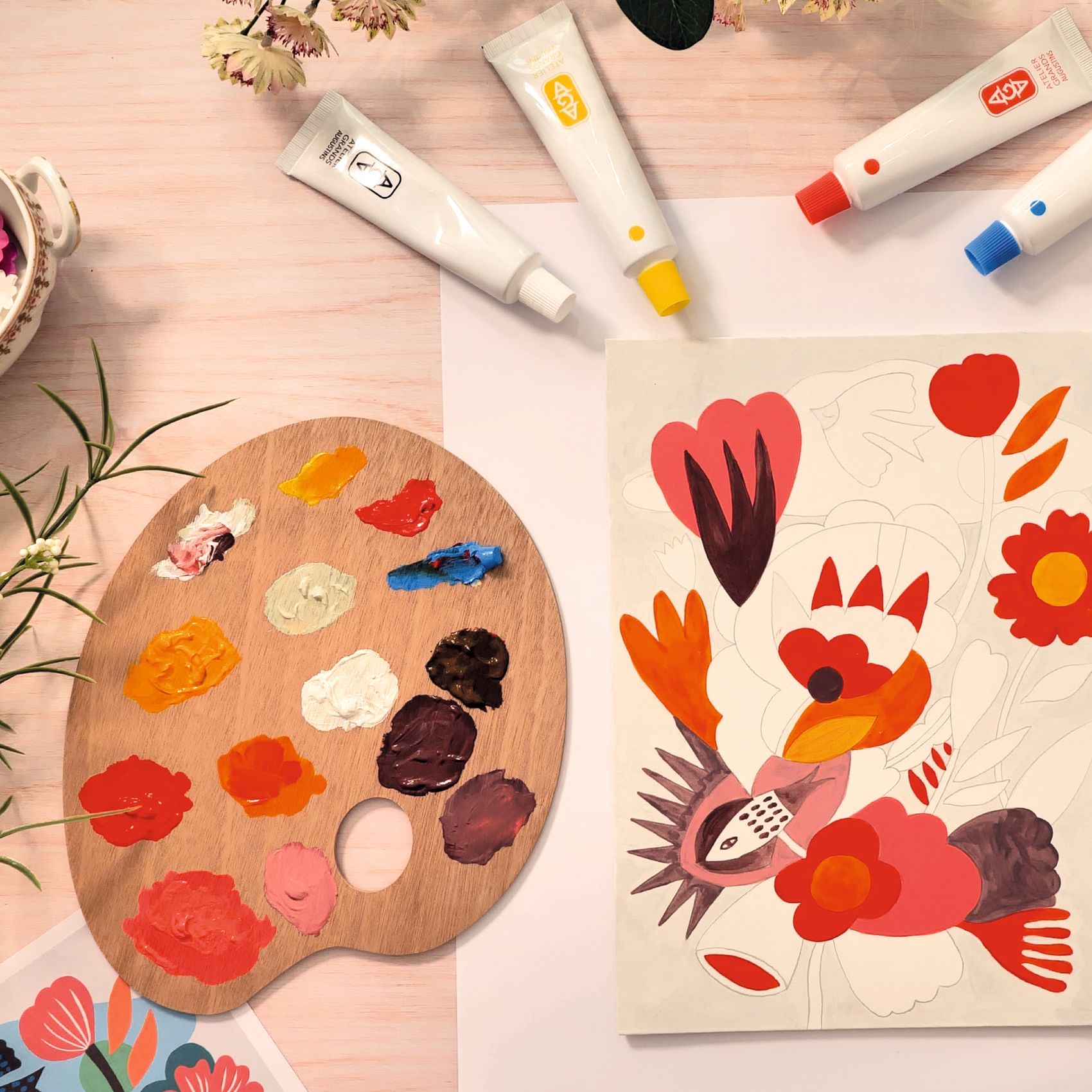 Műterem 23 - Színkeverés, Csendélet - Atelier 23, Colour Mixing