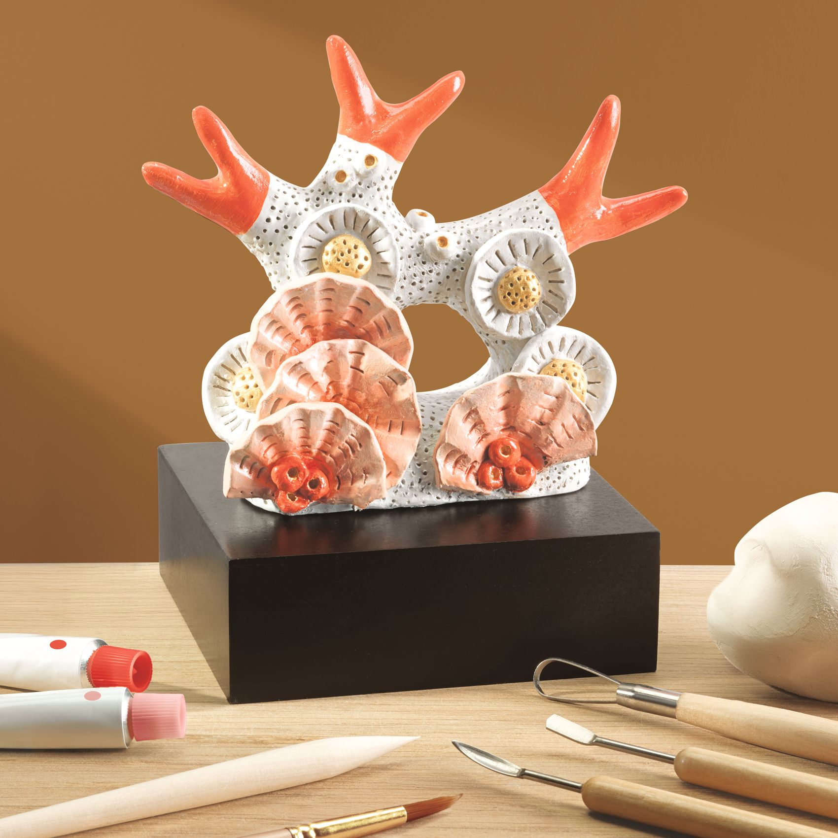 Műterem 85 - Agyag szobor, Korall - Atelier 85, Modelling