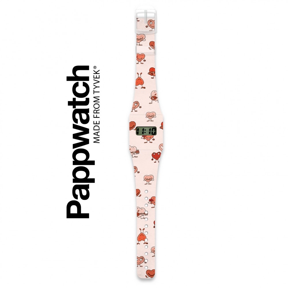 Papír karóra - HEARTS - Pappwatch