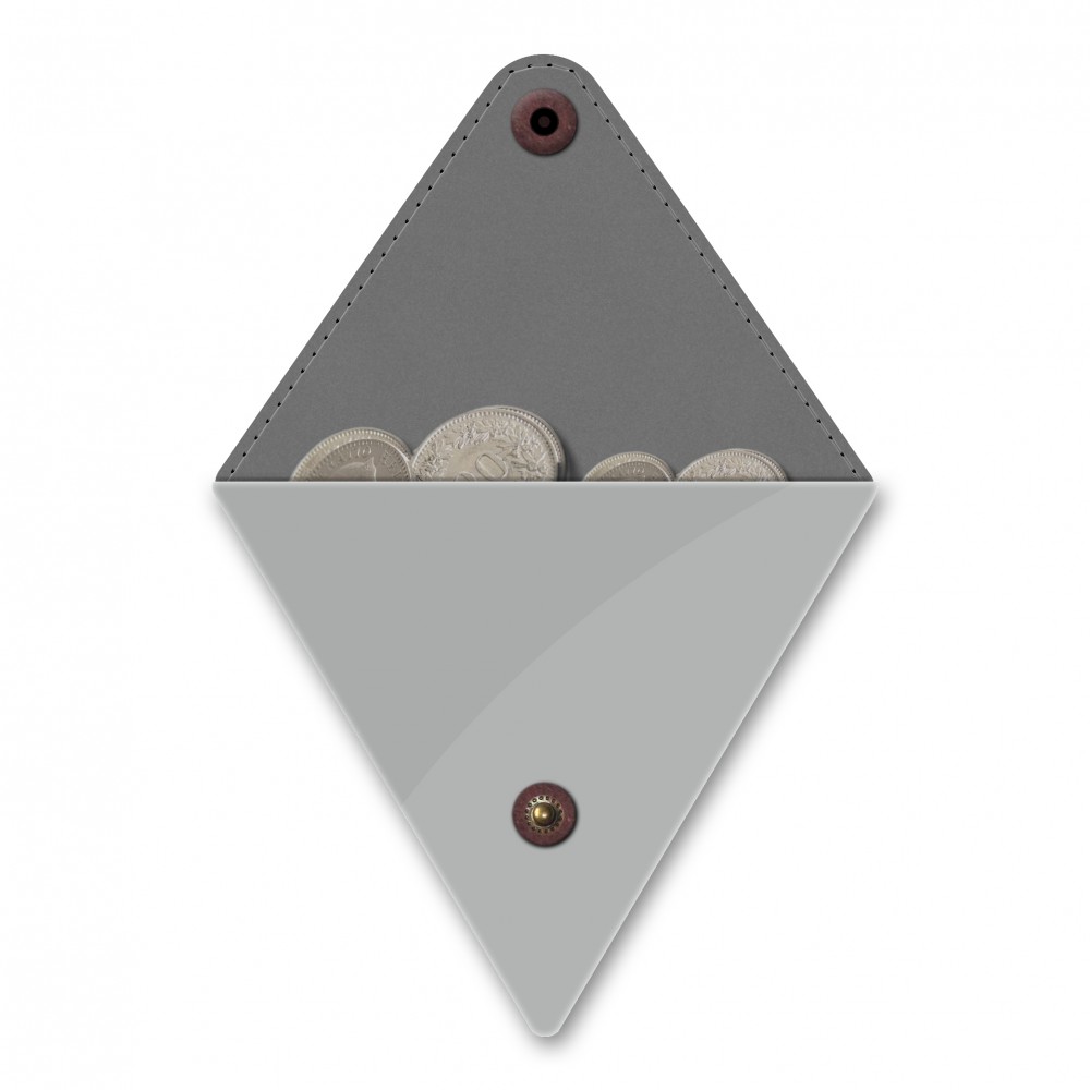 Háromszög pénztárca - SILBER / METALLIC - Triangle Purse Small